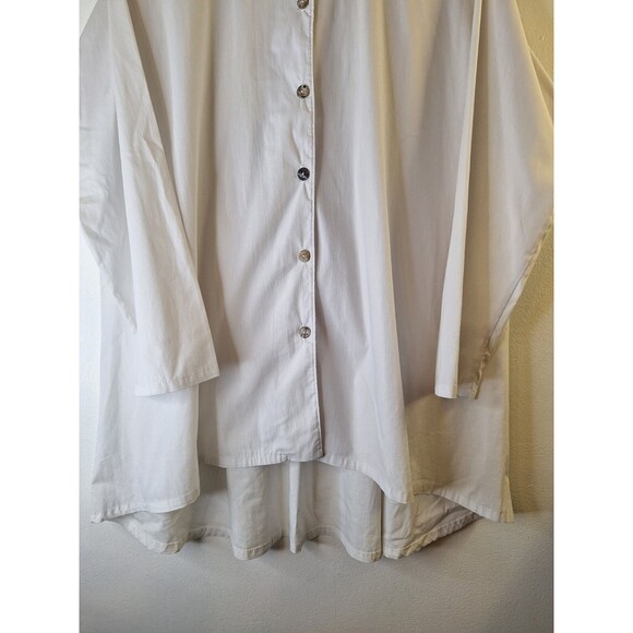 BRYN WALKER L/S Button Up Shirt Womens Sz S Tunic Classic Capsule Lagenlook Boho - Picture 4 of 8
